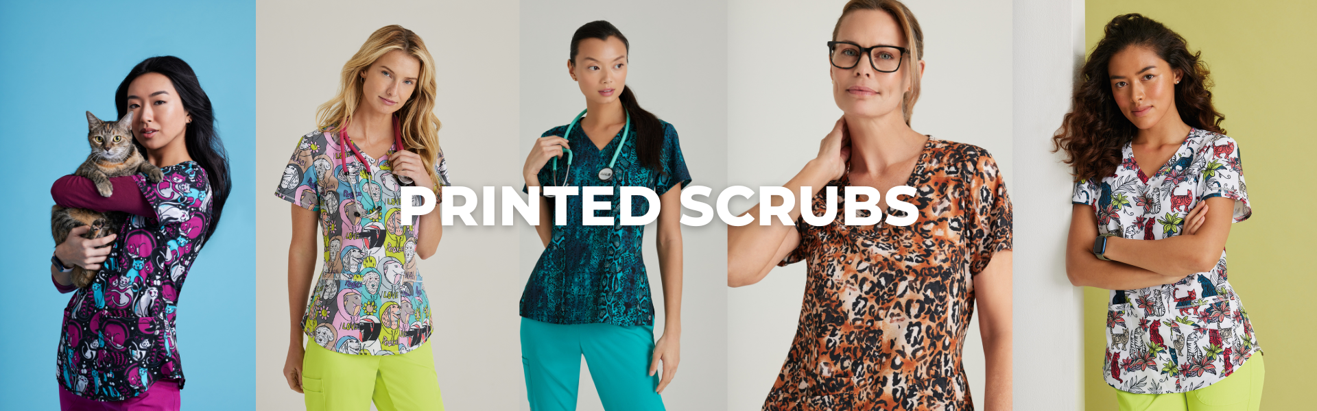 Printed Scrub Tops, Veterinary Scrubs