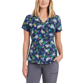 Nurse Scrubs for Women Print Cute Graphics V-Neck Short Sleeve Oversize  Valentine's Day Shirts Tops Purple 4X-Large
